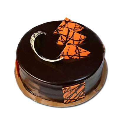 "Delicious Round shape Chocolate cake - 1kg (code NC08) - Click here to View more details about this Product